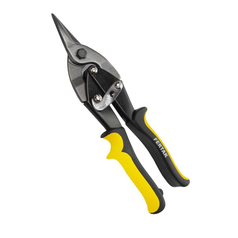 TESOURA AVIAÇÃO 10" PARA CHAPAS CORTE RETO FERTAK em Oferta na Shopee