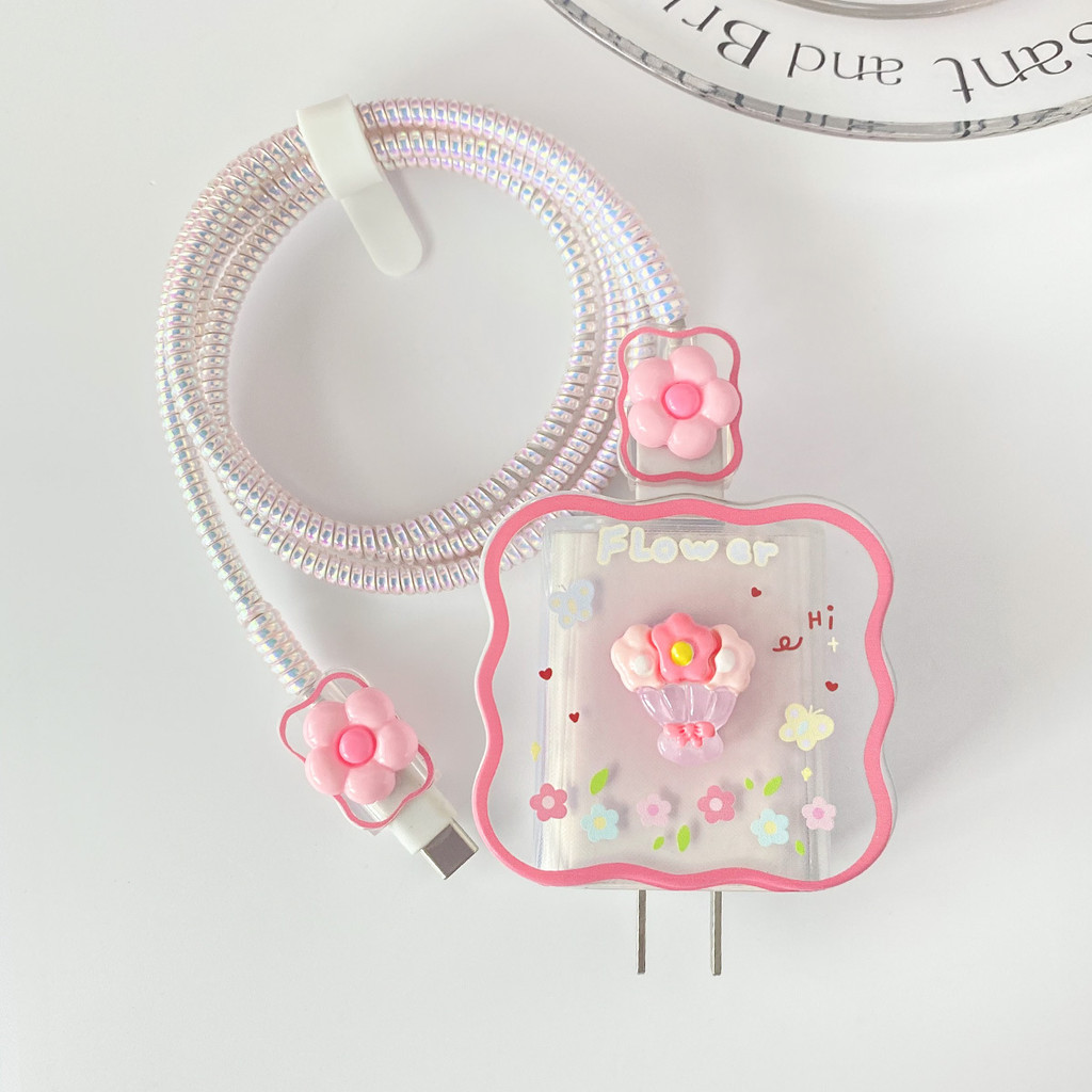 para Xiaomi/Redmi/poco 33W 67w/90w 100w dos desenhos animados carregador caso protetor cabo de dados mordida adequado