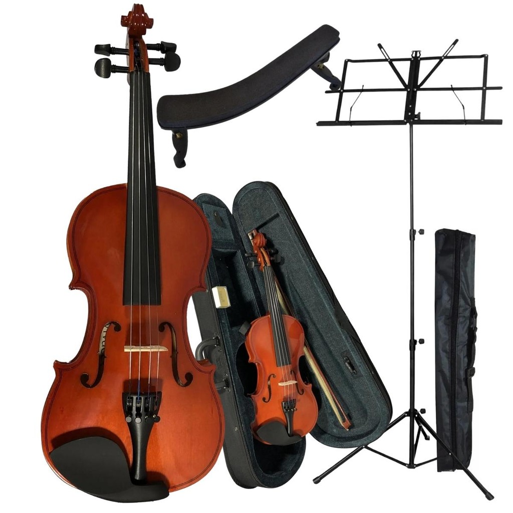Kit Violino Vivace Mo44 4/4 + Estojo Estante Espaleira