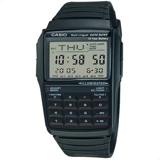 Relógio Masculino Casio Vintage Calculadora Data Bank Preto Homem Esposo Marido DBC-32-1ADF em Oferta na Shopee