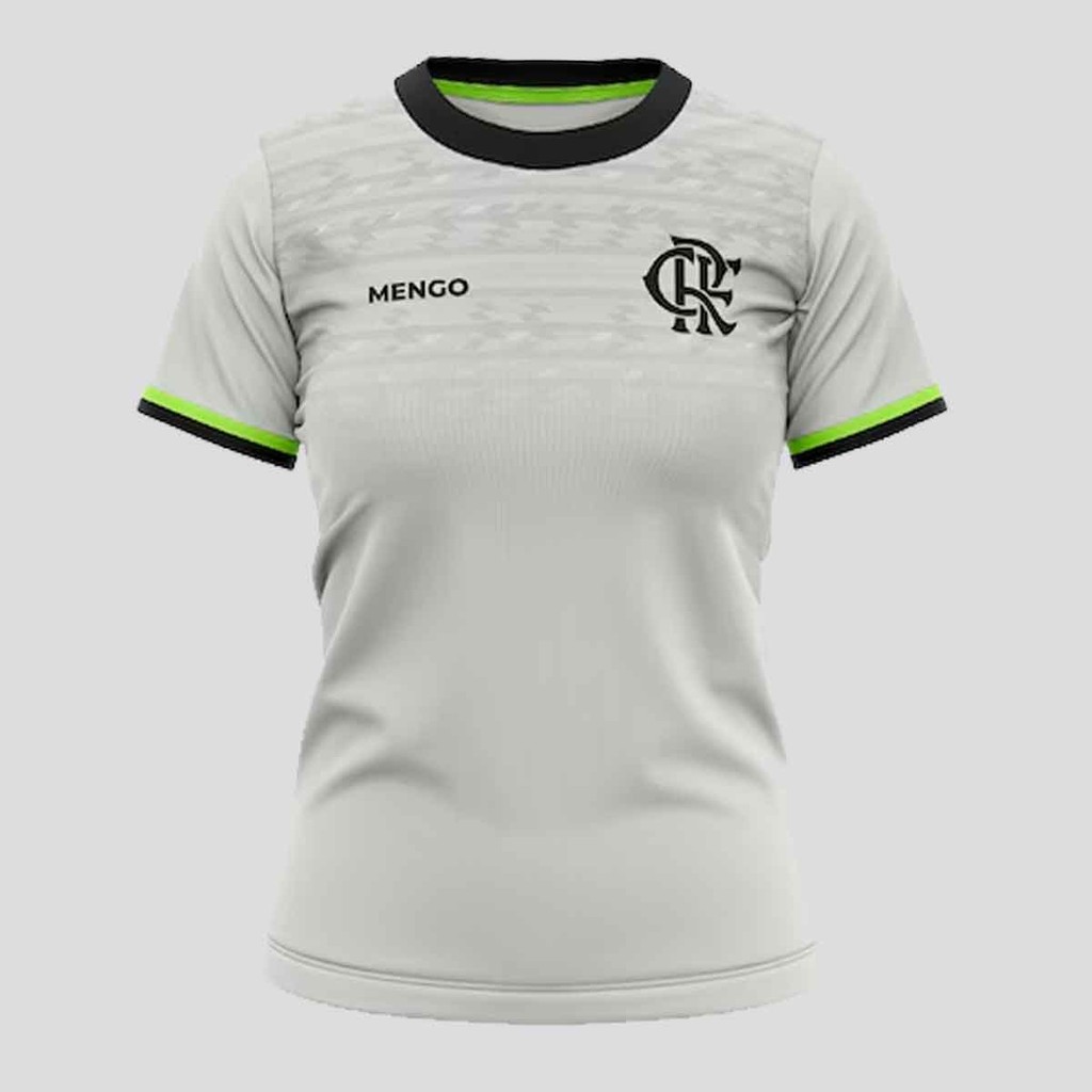 Camisa Flamengo Lumina Feminina Cinza - Sports & Outdoors