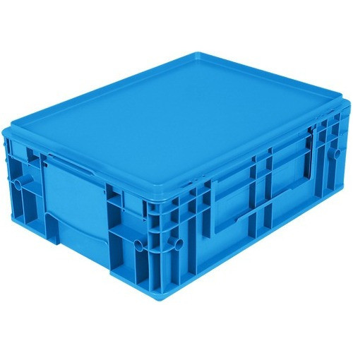 5 Caixa Plástica C/ Tampa Organizadora Empilhável Logística Expedição Estoques Bandeja Klt Reforçada em Oferta na Shopee