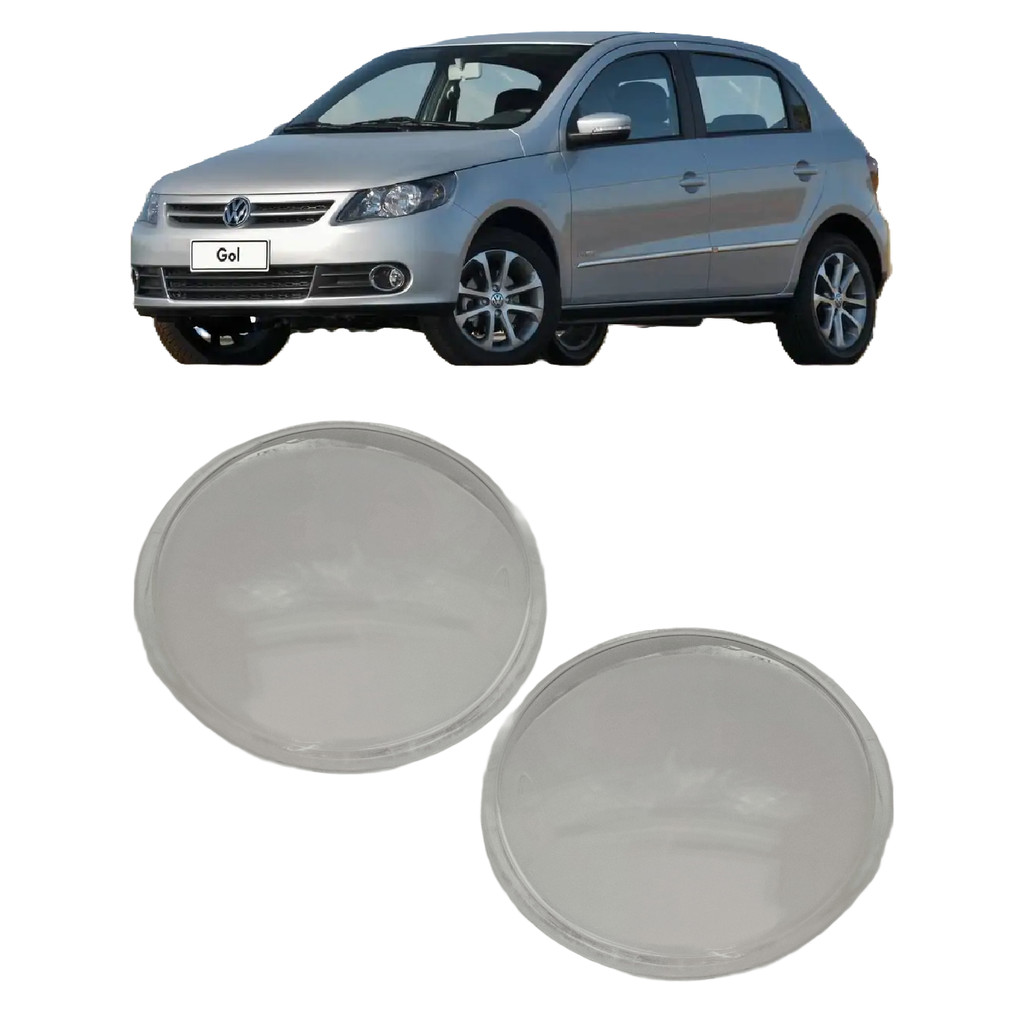 Lente Farol Auxiliar Milha Gol G5 Golf Polo Voyage G5 Vidro