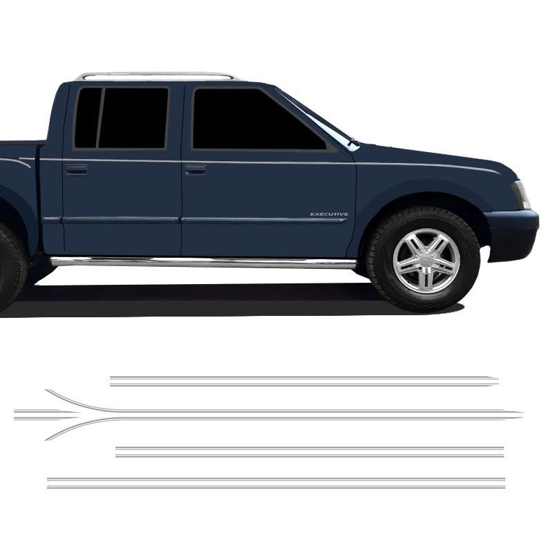 Kit Faixa Lateral S10 Executive 2007/2008 Cabine Dupla em Oferta na Shopee