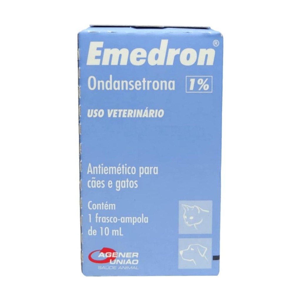 Emedron Líquido Cães Gatos 1% 10mg 10ml Ondansetrona Vômito
