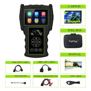 Instrumento de diagnóstico de falhas de motocicleta JDiag M100 PRO | Decodificador profissional de detecção de reparo de