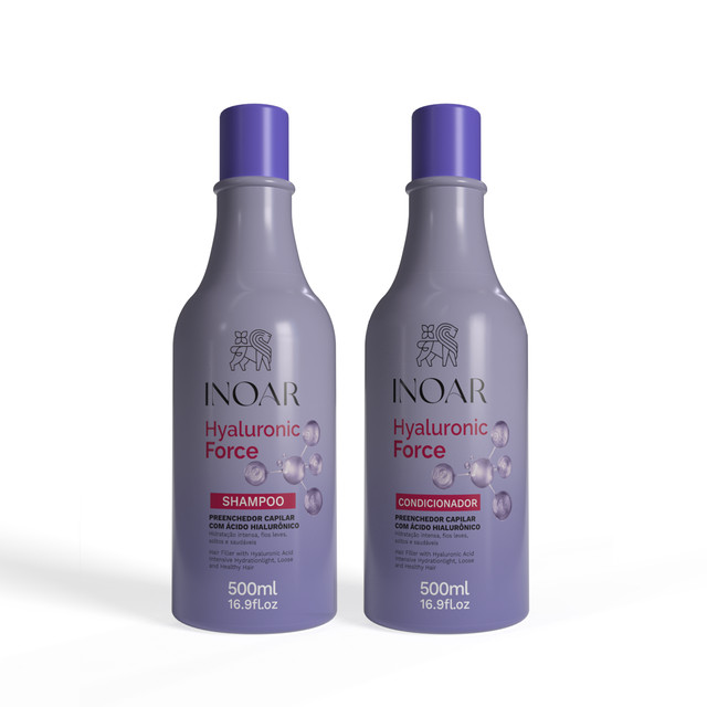 Inoar Kit  Hyaluronic Force Sh 500ml + Cond 500ml - Beauty