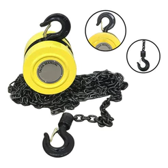 Talha Manual 1 Toneladas 1000 Kg Com Corrente 1,5 Metros