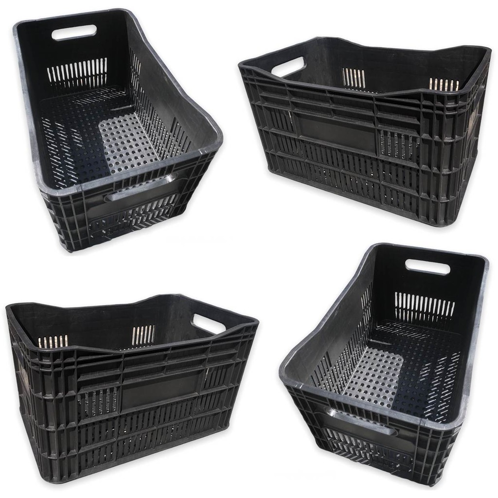 4 Caixas Plástica Hortifruti  56x35x31cm Organizadora Empilhável Agricola 49 litros em Oferta na Shopee