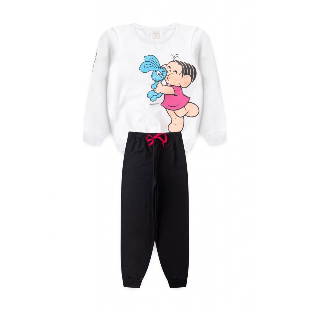 Conjunto Feminino Infantil Beijos De Amor - Turma da Mônica - Baby & Kids Fashion
