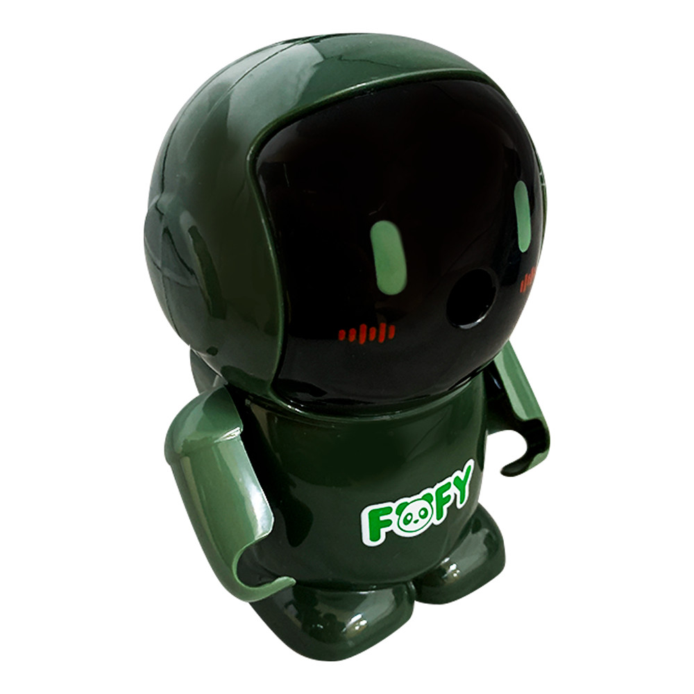 Apontador Robô Fofy Manivela Coletor 3d Papelaria Ff4002 Cor Verde-Escuro em Oferta na Shopee