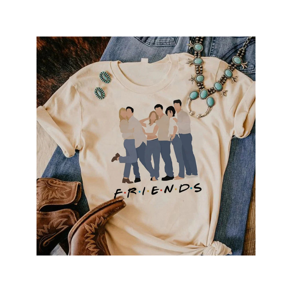 CMS Camiseta Unissex Série Amigos Aesthetich Friends Lançamento 2025 Envio Imediato 100% Algodão STOREE em Oferta na Shopee