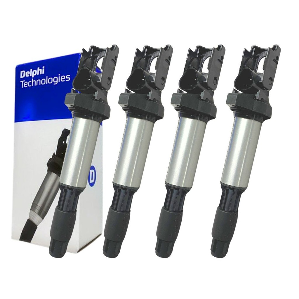 Kit 4 Bobina Ignição Para BMW 116i 1.6 2011 a 2012 Delphi