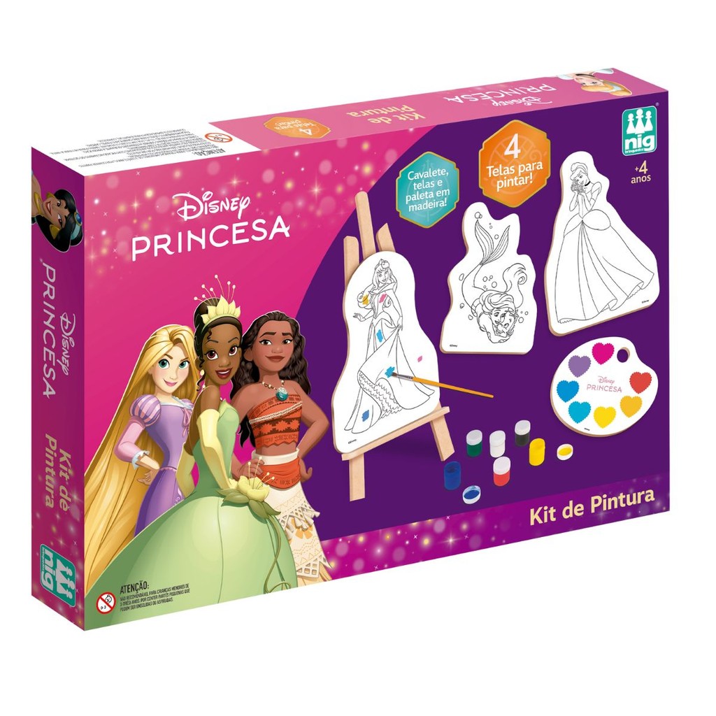Kit Pintura Disney Princesas 4100 - Nig Brinquedos