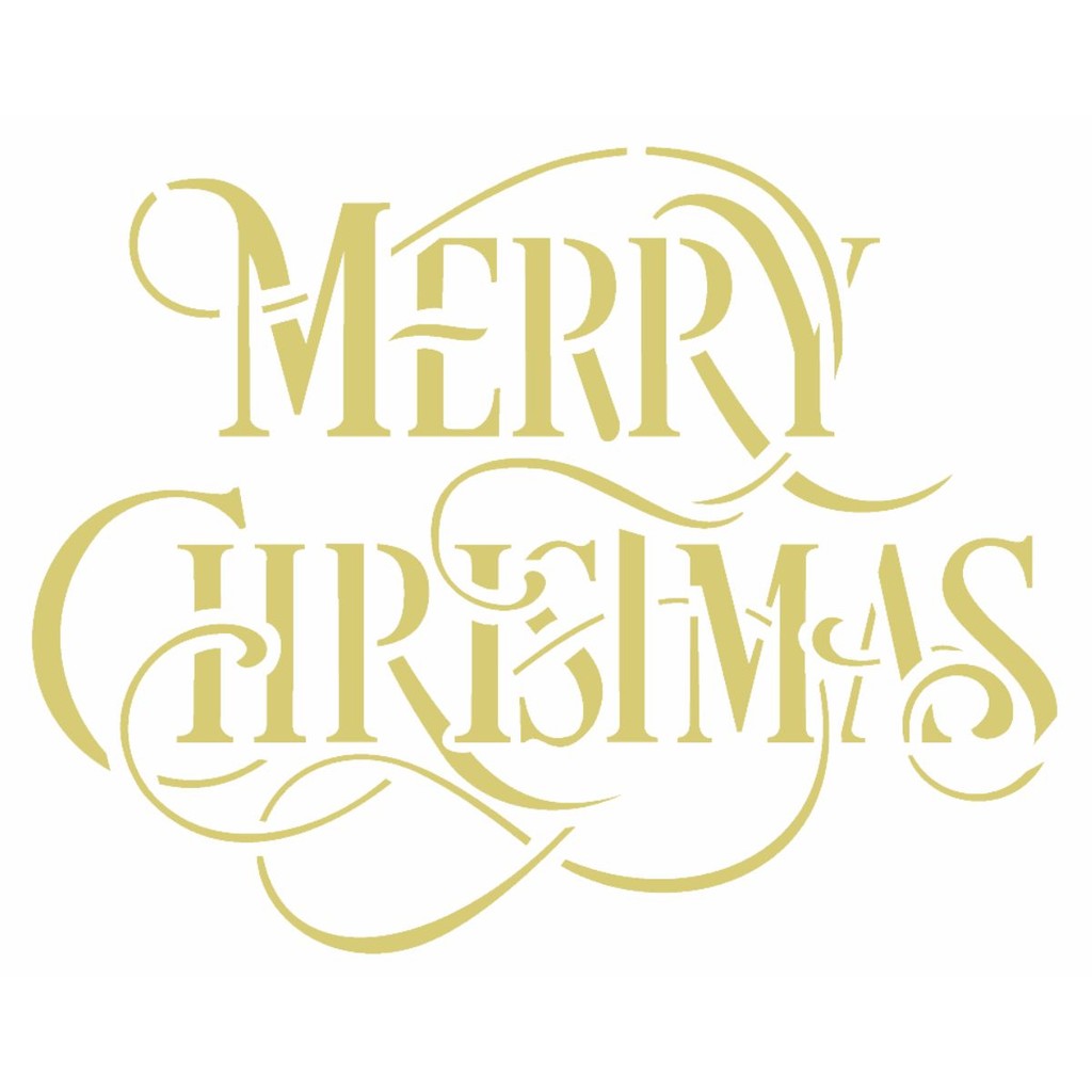 Stencil OPA 20x25 Natal 2556 Merry Christmas