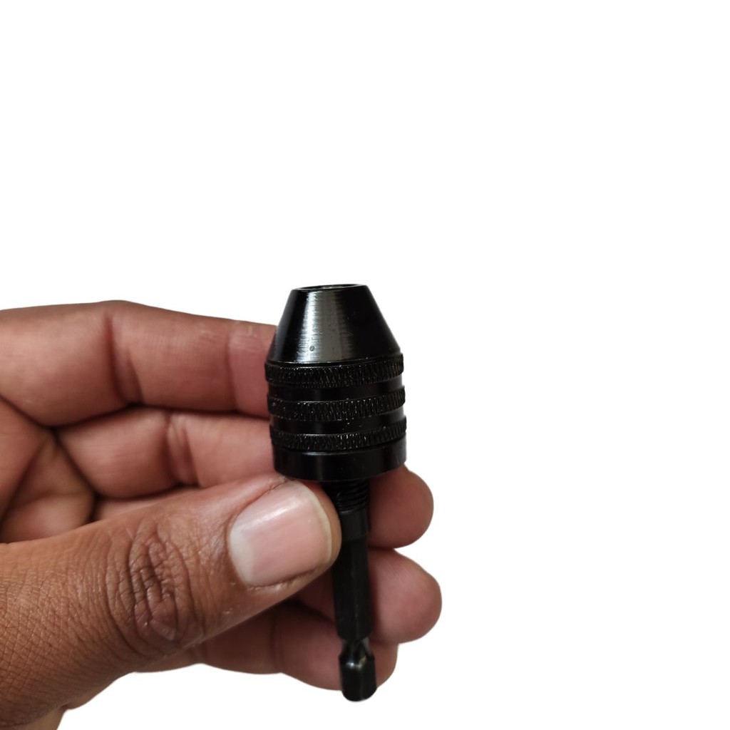 Mini Mandril com Haste de 1/4  (6mm) Abertura de 8mm Adaptador para Furadeira e Parafusadeira