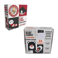 Cartões de Estímulos de Alto Contraste Montessori Baby Cards To Go 3 - 6 Meses Cooper Fun - 00160