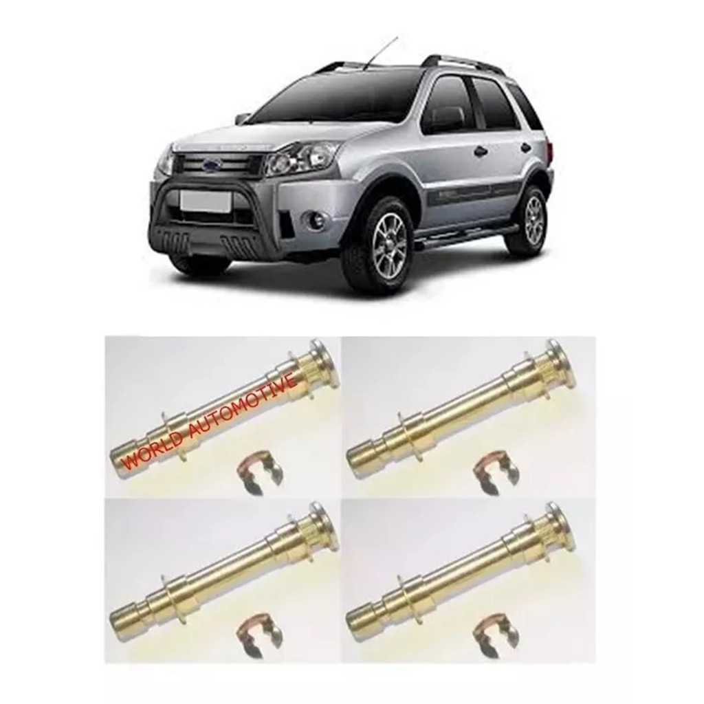 4 Pinos E Bucha Latão Dobradiça Da Porta Ecosport-todos