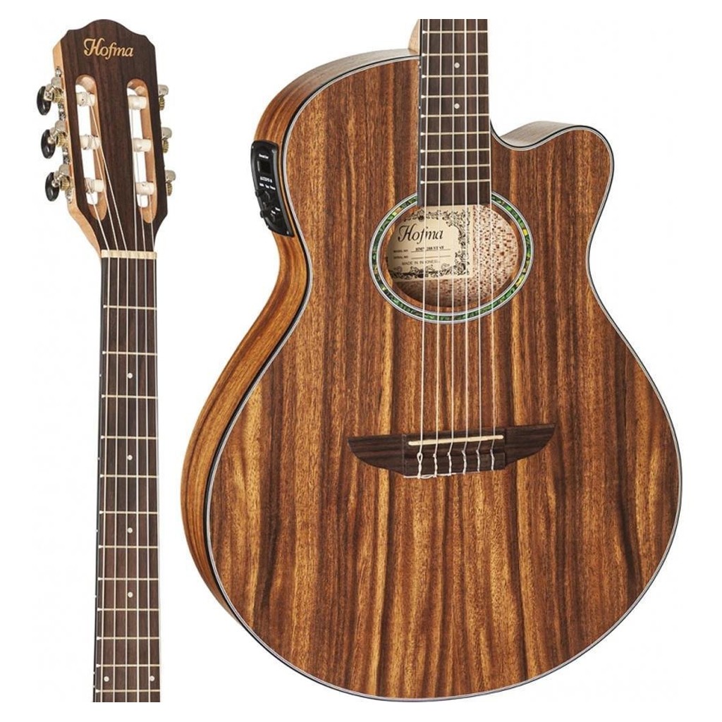 Imagem Violão Elétrico Hofma Hmn288 Stnt Nylon