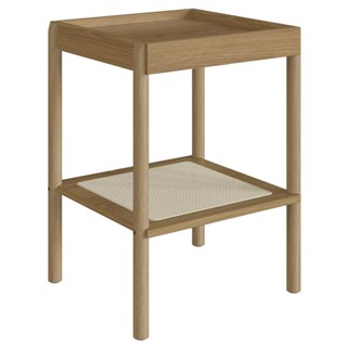 Mesa Lateral Com Prateleira Pés Madeira Arlo A10 Hanover - Mpozenato em Oferta na Shopee