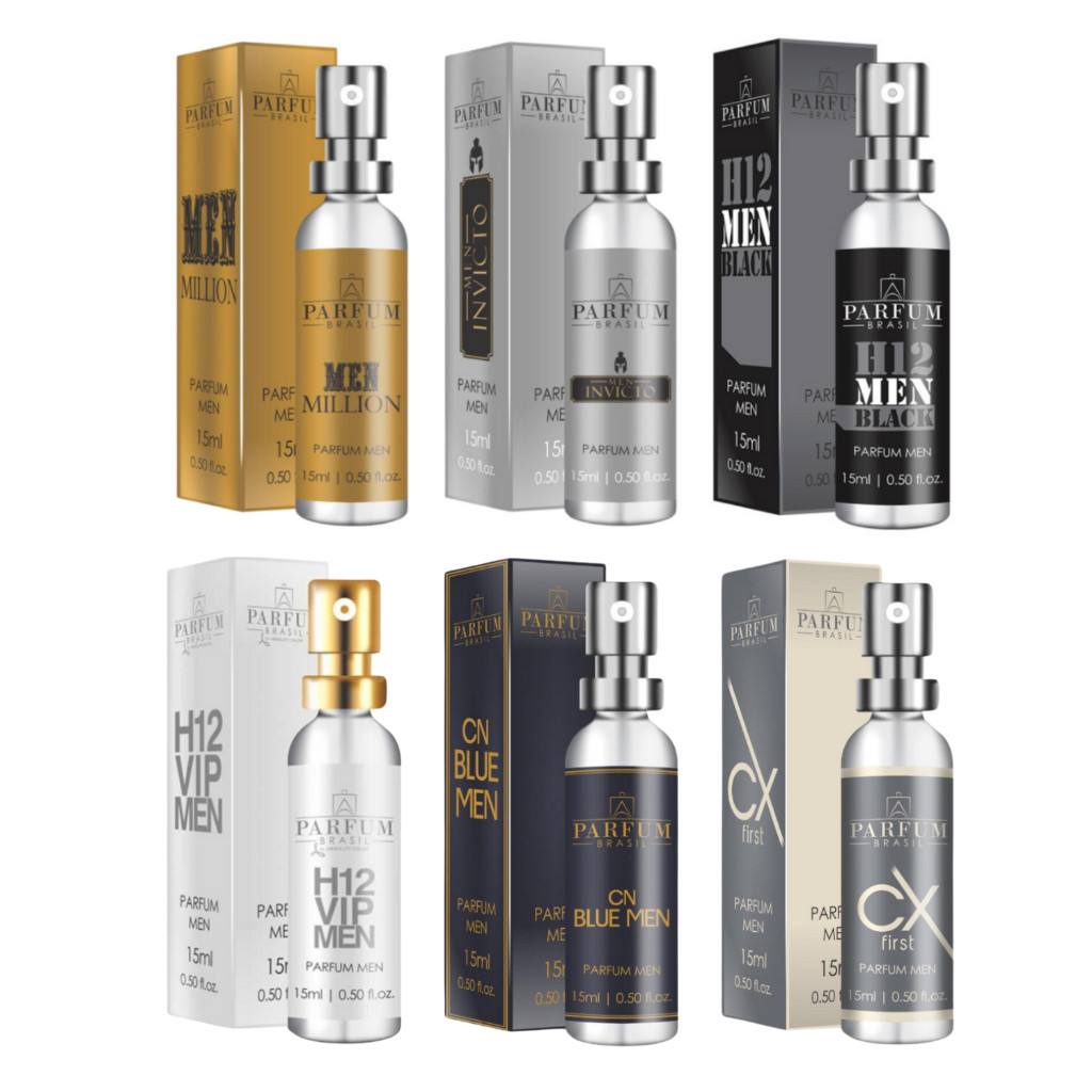 J Parfum Brasil Men Million Invicto Radicalle H12 Vip Sk8 Cn Blue Selvagem Apollo Green Azure F40 Azyro 15ml Jacobloja