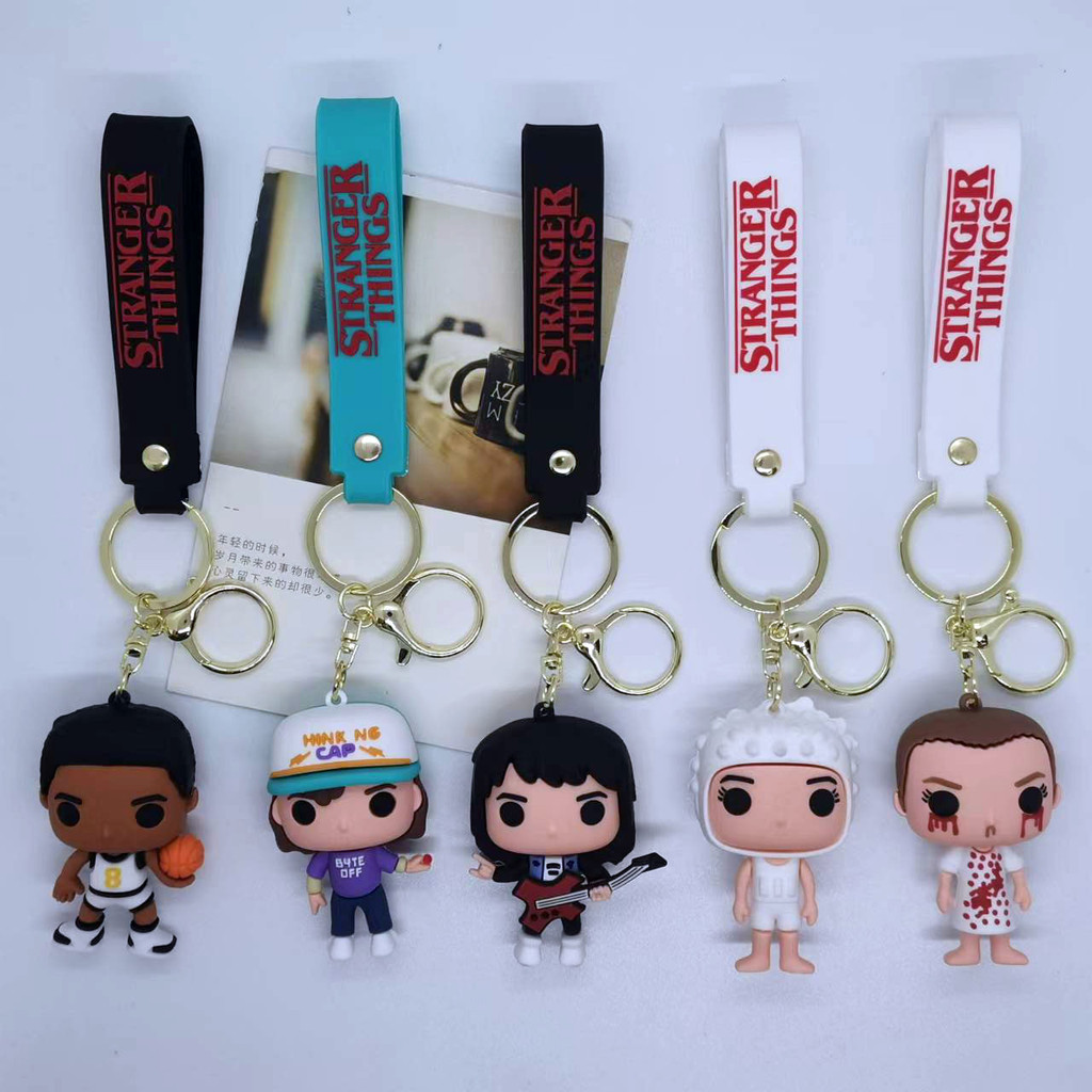 Filme De Desenho Animado Stranger Things Onze Eddie Lucas Sinclair Pingente De Chaveiro em Oferta na Shopee