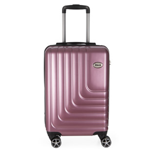 Mala de Bordo Pequena para Viagem em Abs Ika Flex Cadeado Integrado Rodas Duplas 360 Rosê em Oferta na Shopee