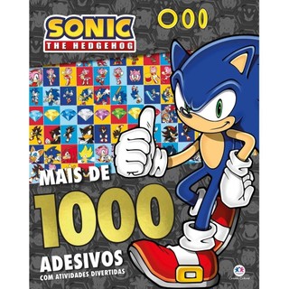 Livro Adesivos Sonic - Mais de 1000 adesivos em Oferta na Shopee