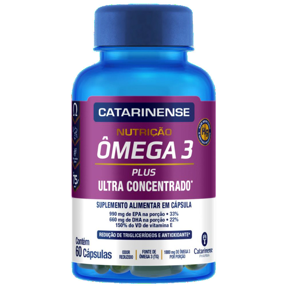 Omega 3 Plus 1800mg 60 Cápsulas - Catarinense em Oferta na Shopee
