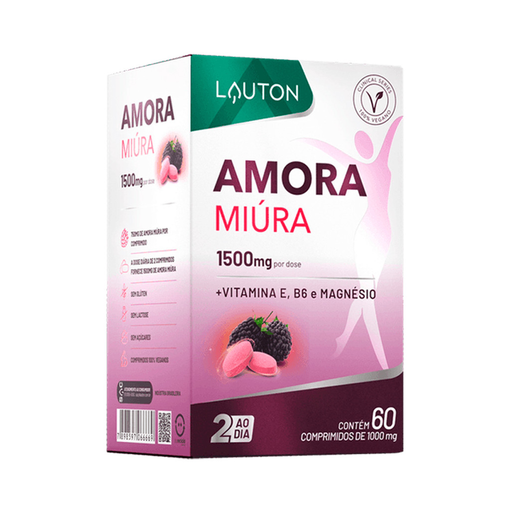 Amora Miura -  60 Comprimidos -  Lauton em Oferta na Shopee