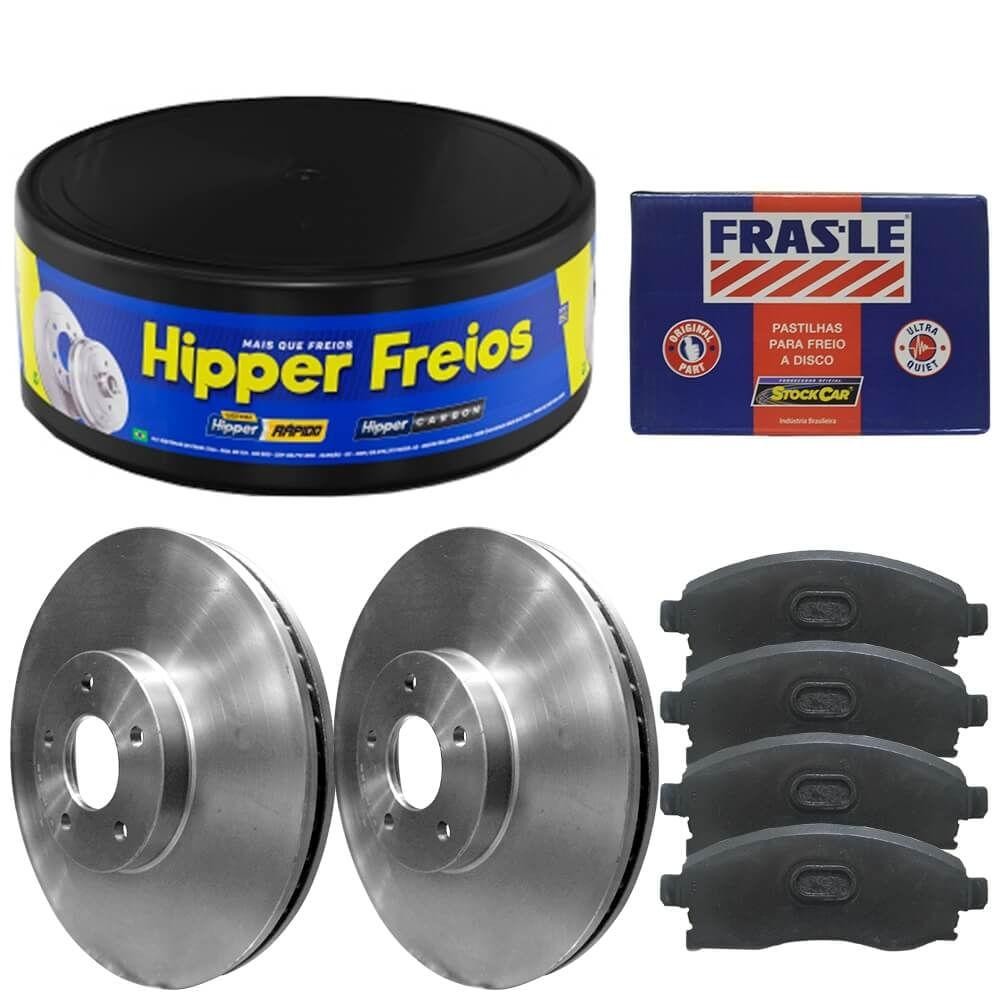 Kit Pastilha Disco Freio Focus 2008 A 2009 Dianteiro Vent