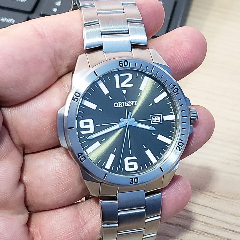 Relógio Orient Masculino Analógico Prateado MBSS1394 E2SX