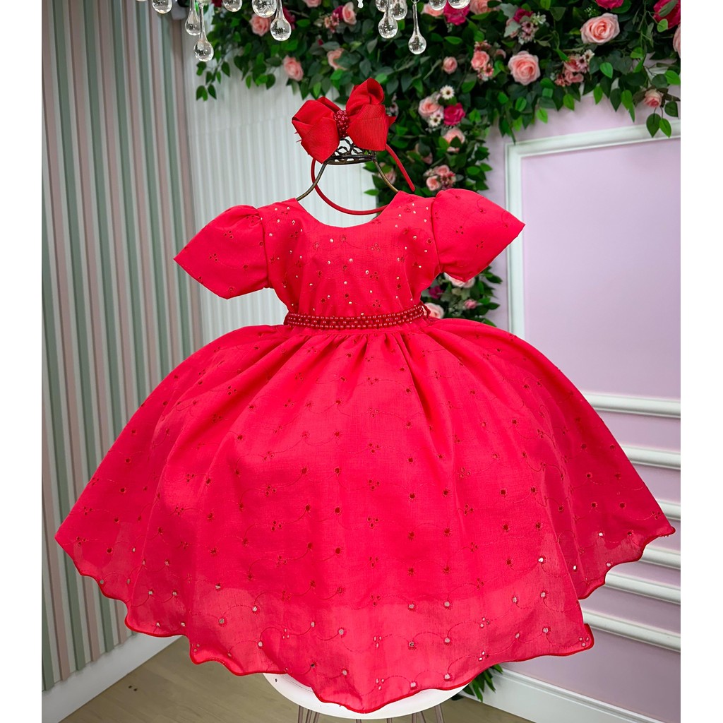 Vestido Miss Cherry Cristal Lese - Laise Vermelho