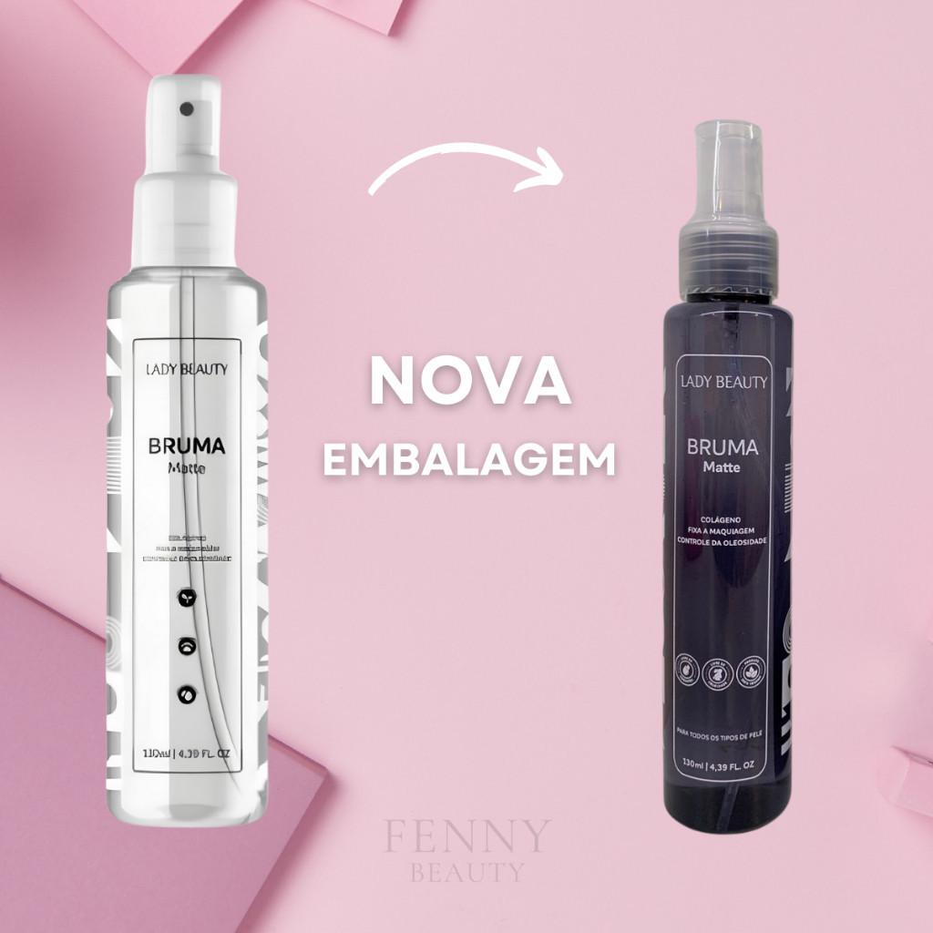 Kit Blindagem Poderosa de Maquiagem Dapop + Bruma Matte Fixadora Lady Beauty + Pó Rosa Mosqueta LB — imagem 2 de 2