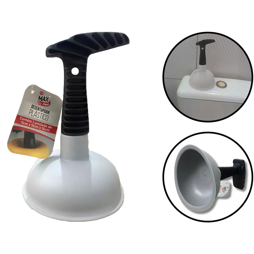 Desentupidor Manual Para Pias Ralos Sanitário Tubulações Cabo Plástico Manual Clink em Oferta na Shopee