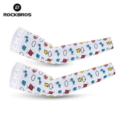 ROCKBROS Mangas De Ciclismo Protetor Solar De Seda Gelo Braço Respirável Elástico Esportes Capa Proteção UV Feminino