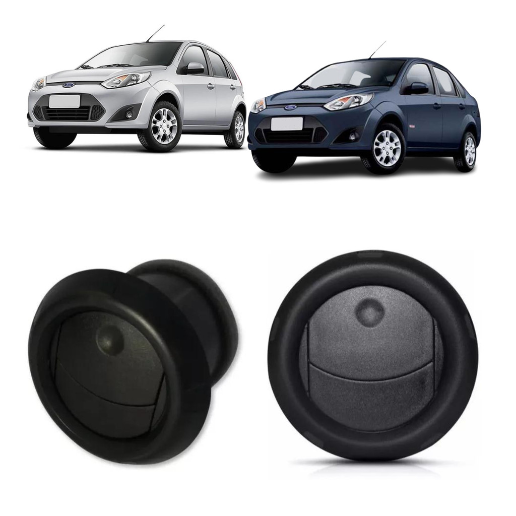 PAR DIFUSOR AR CENTRAL E LATERAL FIESTA 2008 2009 2010 2011 2012 2013 2014 PRETO
