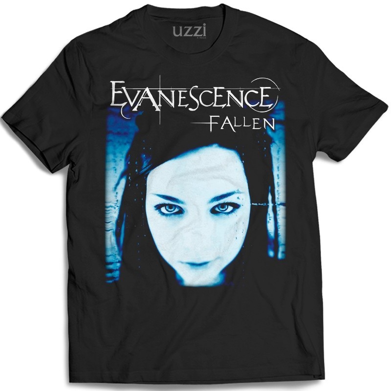 Camiseta Basica Banda Evanescence Fallen Camisa 100% Algodão Streetwear Temos Plus Size - Lançamento Envio Rápido em Oferta na Shopee