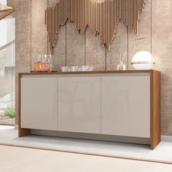 Buffet Aparador Legancy Cedro Off White 3 Portas