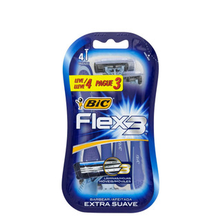 Aparelho de Barbear Bic Flex 3 Extra Suave 4 Unidades em Oferta na Shopee
