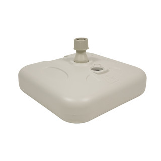 Base Para Guarda-sol e Ombrellone 18 Kg Quadrada em Plástico Branca Bel em Oferta na Shopee