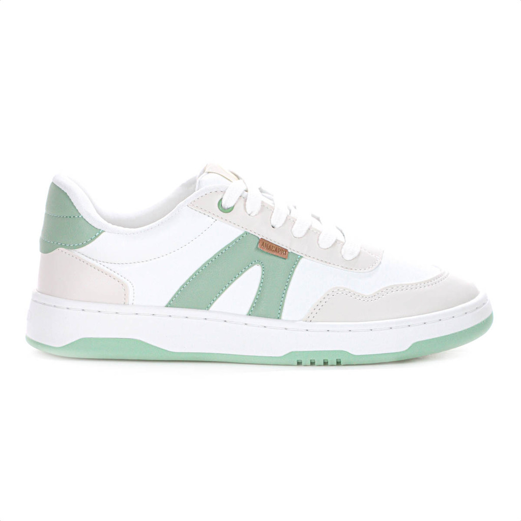 Tênis Anacapri AC1119 Virginia Fonseca Branco Verde e Bege - Feminino em Oferta na Shopee