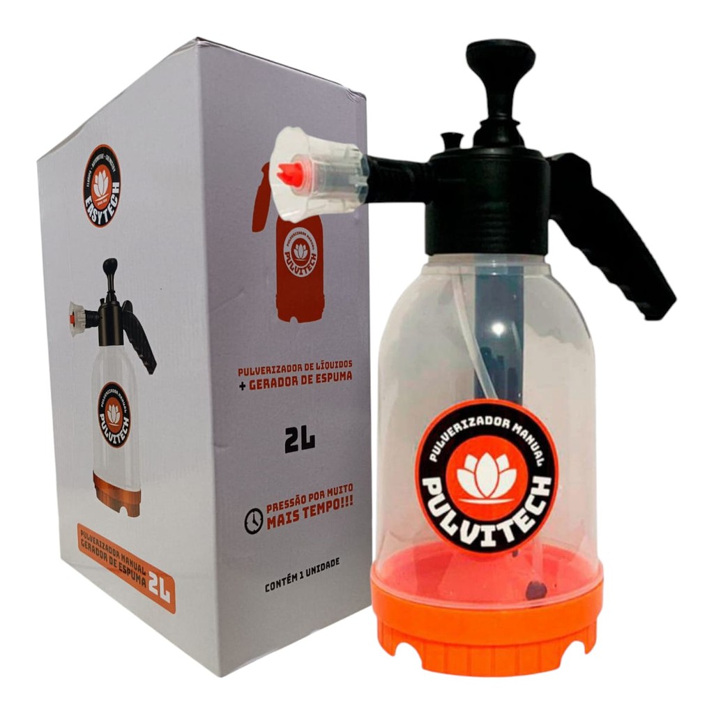 Pulvitech Pulverizador Snow Foam Manual Easytech 2 Litros em Oferta na Shopee