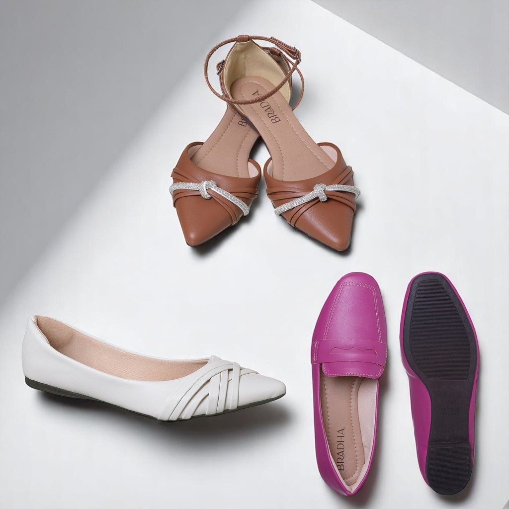 ∴ Sapatilha Feminina Kit Com 3 Pares Cores Pre-Definidas