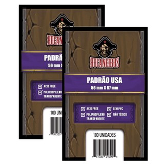 kit 2 Sleeves Bucaneiros - Padrão USA 56x87mm