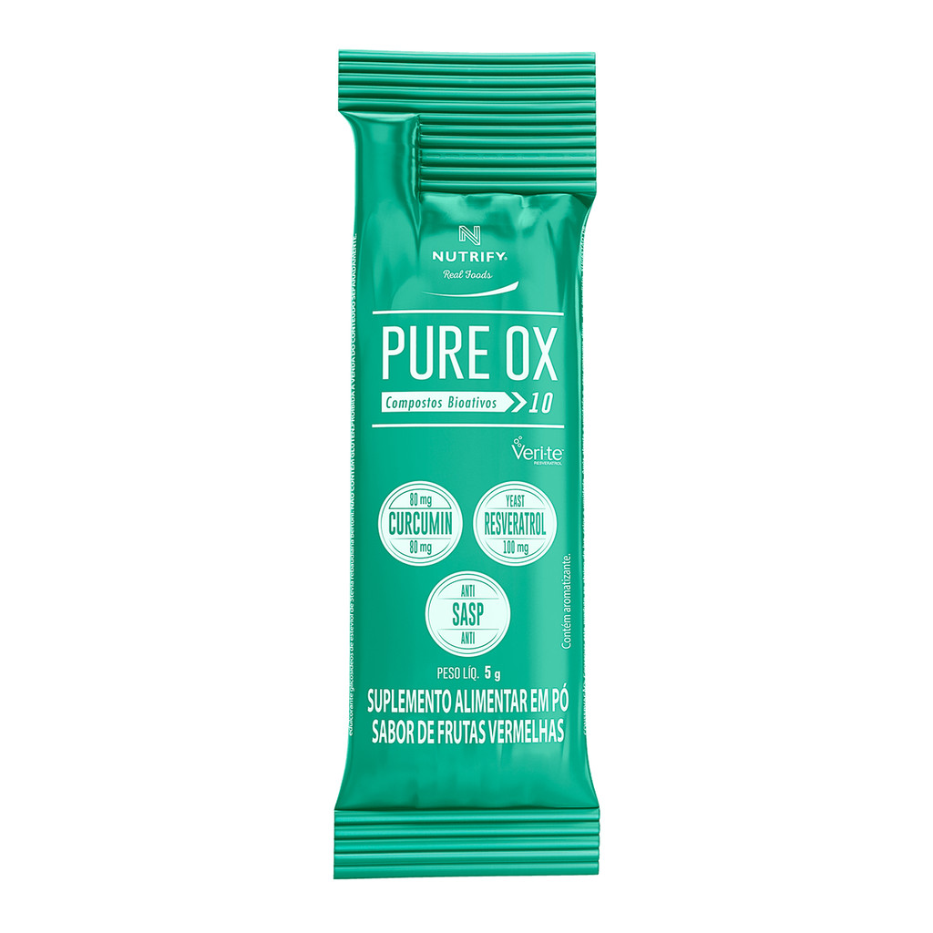 Pure Ox Caixa Com 30 Sachês De 5g Nutrify em Oferta na Shopee