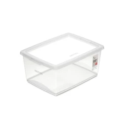 Caixa Organizadora Plástica Cristal 15L My Closet Ordene