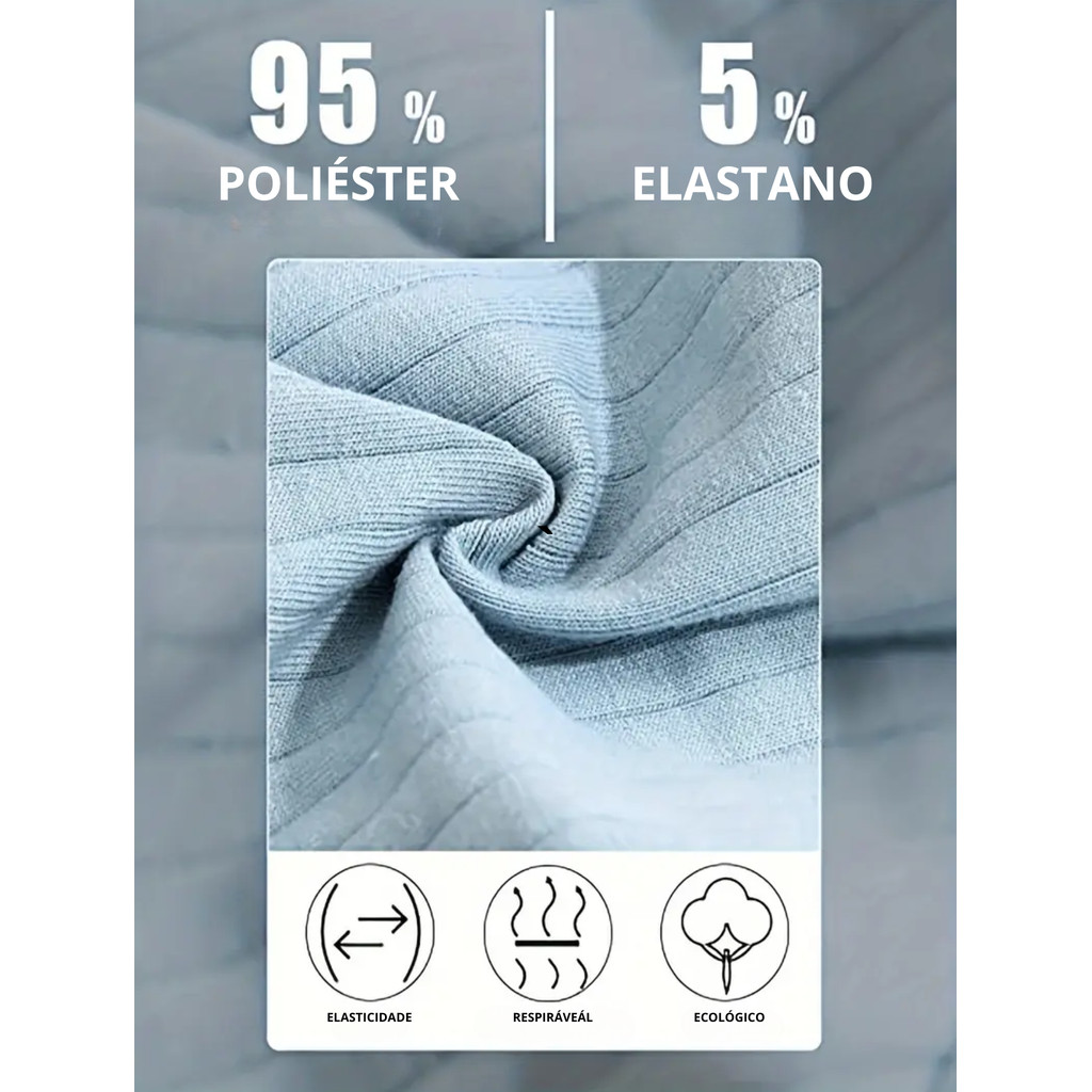 Detalhes do Kit 5 Calcinha Fio Dental Feminina Algodão Canelado