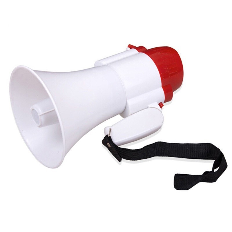 Megafone Portátil Recarregável Com Sirene Musical E Gravador em Oferta na Shopee