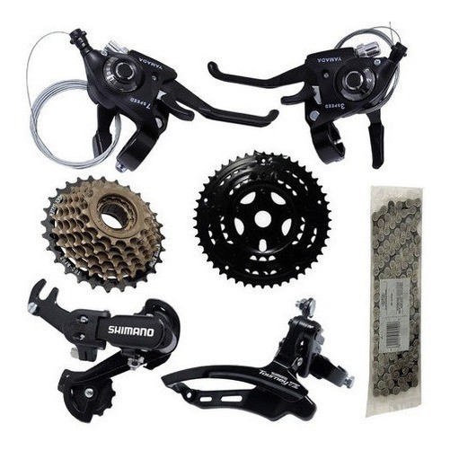 Kit 21v Câmbio Shimano Corrente Catraca Rapid Fire Coroa Mtb - Sports & Outdoors